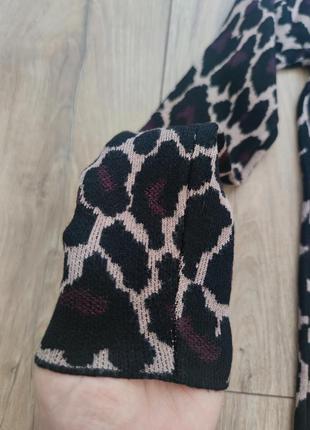 Женская удлиненная кофта в леопардовый принт, размер xs-s/ 40-426 фото