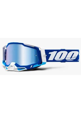 Окуляри 100% racecraft 2 goggle blue - mirror blue lens, mirror lens, mirror lens