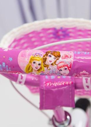 Испанский  детский розовый  велосипед для девочки  rueda princess 16 дюймов6 фото