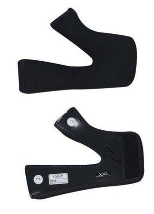 Вкладыши для мото шлема fox v1 cheek pads (black), xl1 фото