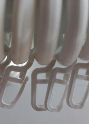 Гачки на кыльця (білі)для металопластикових карнизів4 фото