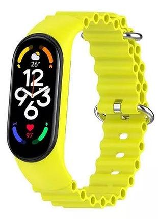 Ремінець ocean mi band 5/6 (yellow) 47331
