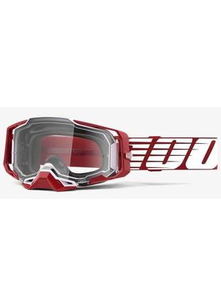 Окуляри 100% armega goggle oversized deep red - clear lens, clear lens, clear lens