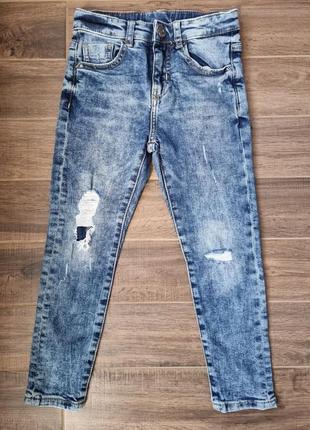 Стильные джинсы zara boys, р. 116-122 см