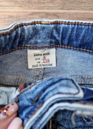 Стильные джинсы zara boys, р. 116-122 см5 фото