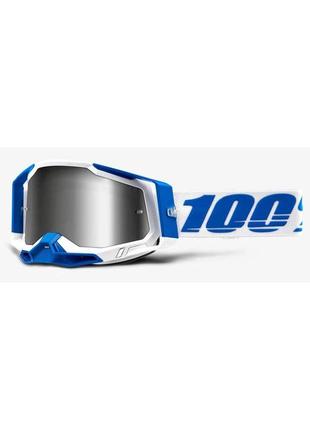 Мото очки 100% racecraft 2 goggle isola - flash silver lens, mirror lens, mirror lens