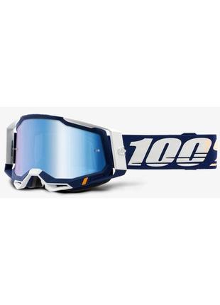 Мото очки 100% racecraft 2 goggle concordia - mirror blue lens, mirror lens, mirror lens2 фото