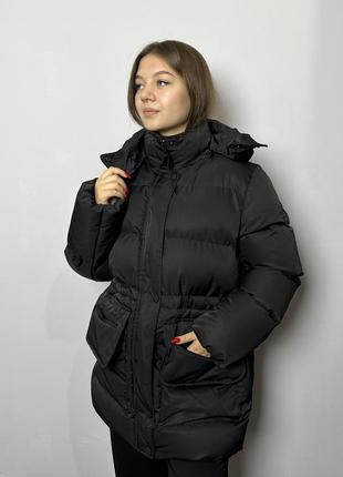 Женская куртка в стиле кэжуал черная modna kazka mktrg3510