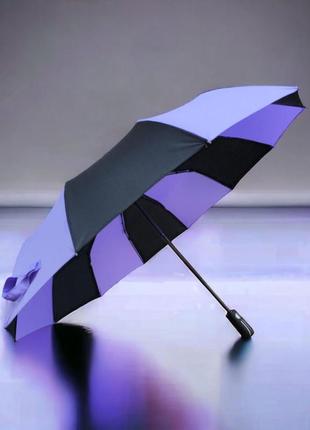 Стильный универсальный зонтик toprain автомат, складной, качественный, прочный, антишторм6 фото