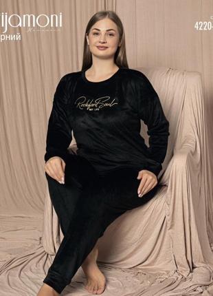 Комплект для дома, пижама pijamoni 4220 5xl black