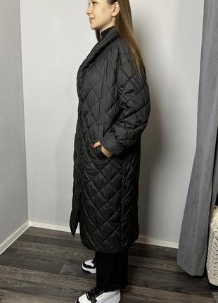Пальто женское стёганое на кнопки длинное легкое modna kazka mkdv227-13 фото