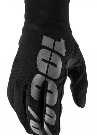 Водостойкие перчатки ride 100% hydromatic waterproof glove (black), m (9)