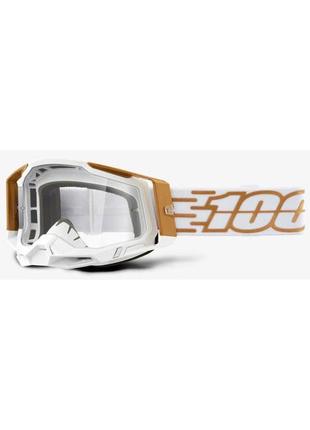 Мото очки 100% racecraft 2 goggle mayfair - clear lens, clear lens, clear lens