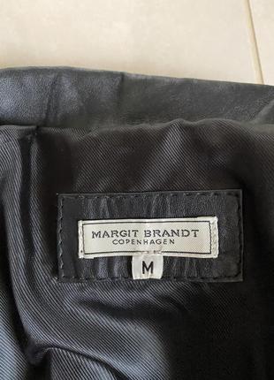 Жакет дизайнерський шкіряний ретро стиль дорогий бренд magrit brandt розмір s/m9 фото