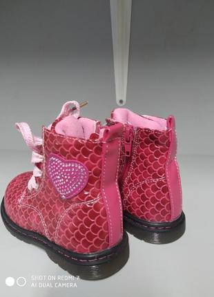 Демисезонные ботинки девочке 23р-14,2 см, a-164 peach3 фото