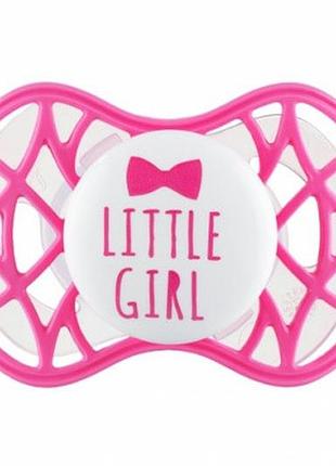 Пустушка бантик з 6 місяців, силіконова симетрична, air55 cool, nuvita