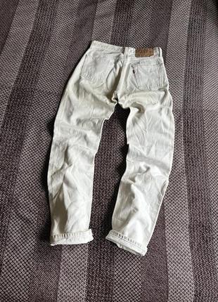Levis white color vintage jeans made in u.s.a. джинсы оригинал бы у