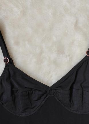 Черный пенюар пеньюар ночнушка грация домашнее платье мини с сеткой гипюром стрейч6 фото