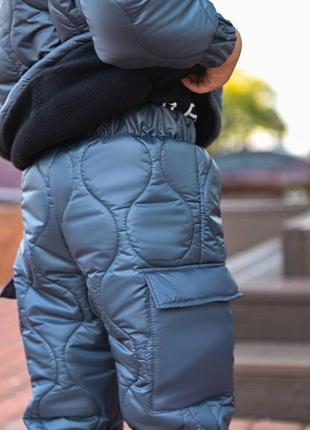 Зимовий дитячий костюм для хлопчиків , куртка і штани  теплі, зима2 фото