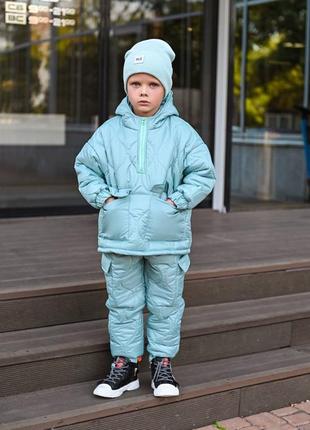 Зимовий дитячий костюм для хлопчиків , куртка і штани  теплі, зима6 фото