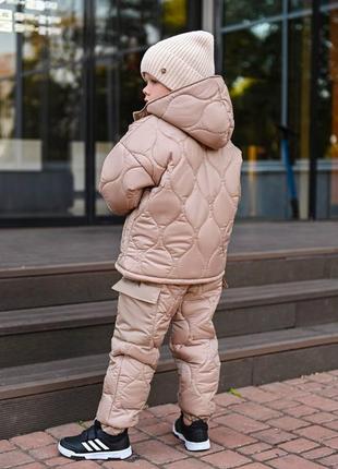 Зимовий дитячий костюм для хлопчиків , куртка і штани  теплі, зима10 фото