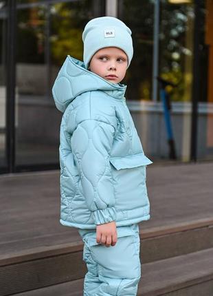Зимовий дитячий костюм для хлопчиків , куртка і штани  теплі, зима7 фото