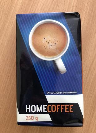 Кофе молотый натуральный home coffee, 250г, германия, оригинал, купаж робусты и арабики