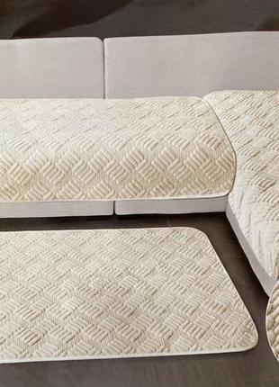 Накидки-дивандеки на диван и кресла, многофунциональные 3 полотна