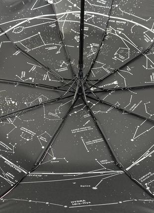 Зонт полуавтомат однотонный "звездное небо" от bellissimo, коричневый, 019302-93 фото