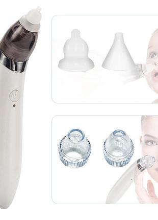 Назальний аспіратор електронний "infant electric nasal absorber" білий, аспіратор для дітей/народжених (st)