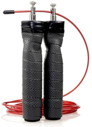 Скакалка швидкісна 7sports cross rope 3м. на підшипниках sk-1 7s чорно-червона