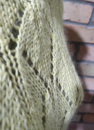 Хенд мейд вязаний светр  вовна ажур.10 фото