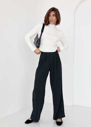 Прямые женские брюки, прямое жензкие брюки, классические брюки, классичесочные брюки широки1 фото