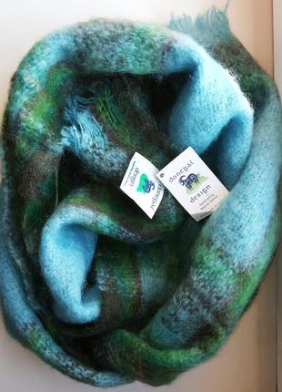 #doneygal design# ирландя. шарф снуд мохер шерсть, премиум качество! новый!
