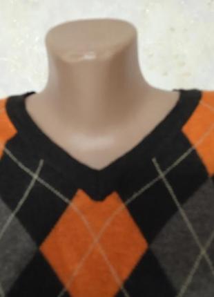 Джемпер свитер из шерсти мериноса prince of argyle4 фото