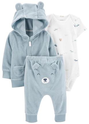 Костюмчик для малюка carters махровий костюм