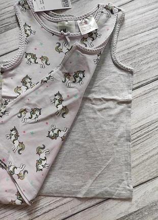 Хлопковые маечки h&amp;m 3