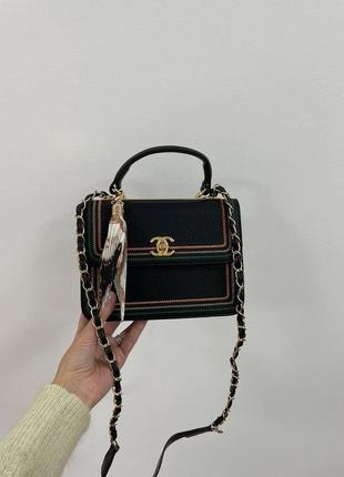 Сумка chanel classic black7 фото