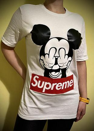 Футболка mickey mouse supreme