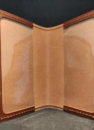 Обложка (чехол) на удостоверение госспецсвязи (госспецсвязь) коричневый3 фото