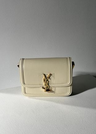 Сумка yves saint laurent small solferino cream2 фото