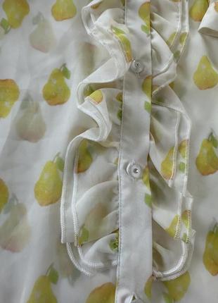 Шелковая очень красивая блуза в грушах от gaialuna6 фото