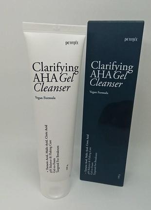 Очищающая кислотная гель-пенка для умывания - petitfee &amp; koelf clarifying aha gel cleanser