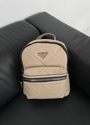 Рюкзак prada backpack beige