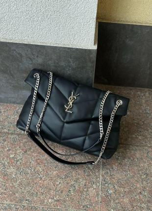 Сумка yves saint laurent big size puffer black5 фото