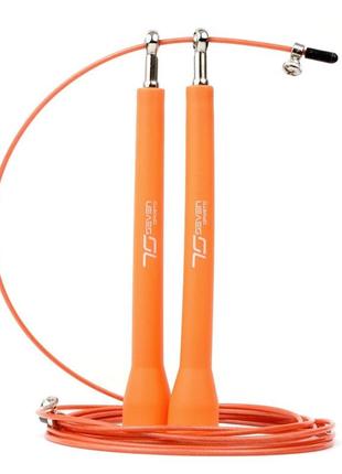 Скакалка швидкісна 7sports elite rope 3м. металева на підшипниках sk-5 помаранчева