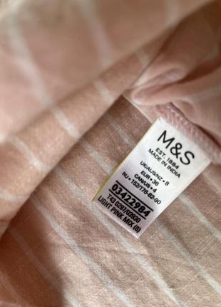 Светло-розовая рубашка в полоску от m&amp;s4 фото