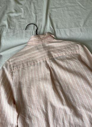 Светло-розовая рубашка в полоску от m&amp;s6 фото