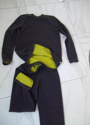 ( 11 - 12 лет ) детская флисовая пижама костюм теплый для мальчика б/у3 фото