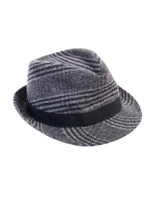 Мужская элегантная шляпа 59 серая c&a1 фото